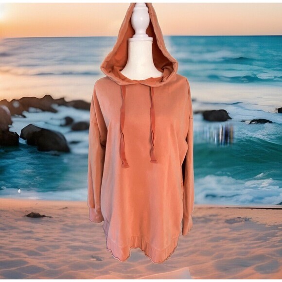 Aerie Women’s Hoodie Sweatshirt In Sunwashed Desert, Size: M - Picture 5 of 10